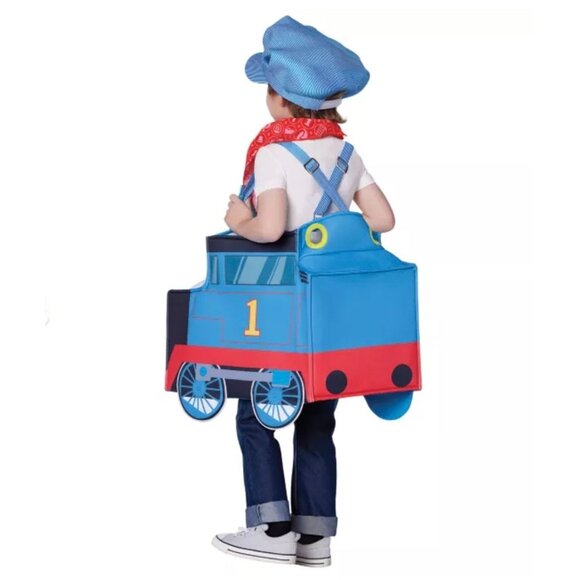 Spirit Halloween Thomas & Friends Toddler Ride-Along Thomas Train Costume OS - Picture 3 of 7